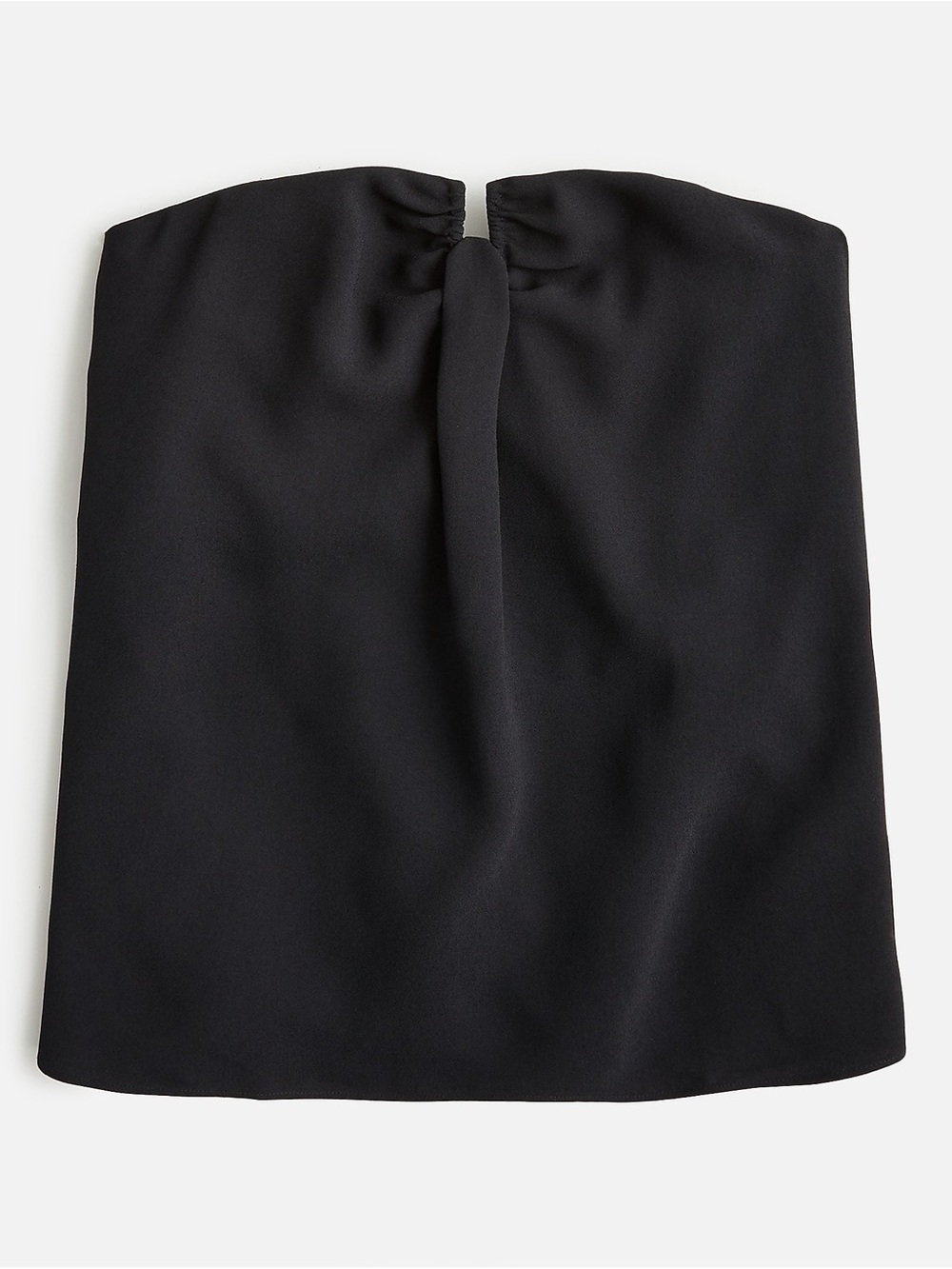 J. Crew Black Strapless Top with Center Pleat
